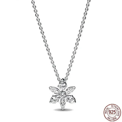 Collar colgante corazón redondo plata 925 – Dije clásico brillante compatible Pandora