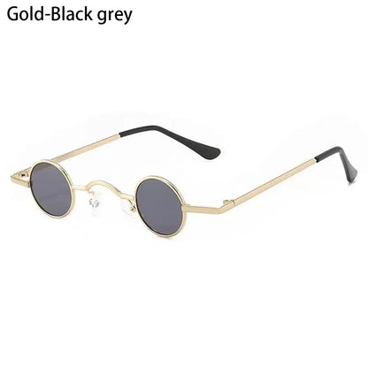 Gafas de Sol Redondas Punk Unisex | Montura Metálica Hip Hop Colores Moda UV400