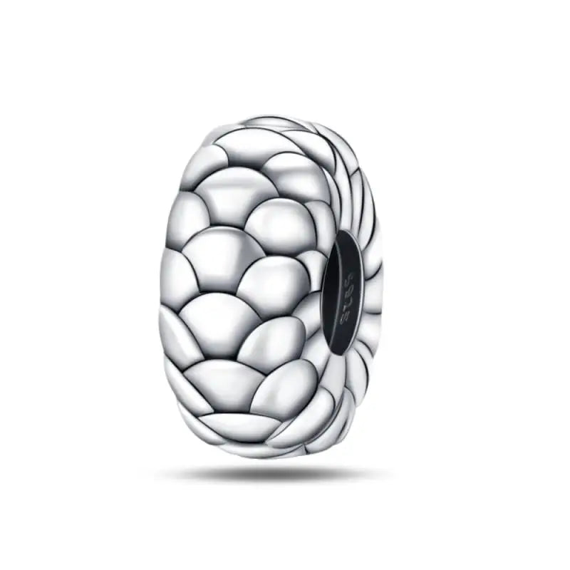 Charm separador redondo plata 925 con circonitas de colores – Compatible Pandora, joyería DIY elegante