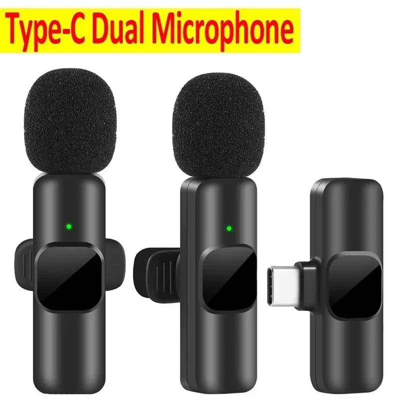 Basix Micrófono Lavalier Inalámbrico 2.4G | Mini Micrófono Portátil para iPhone, Android, Grabación, Streaming y Entrevistas