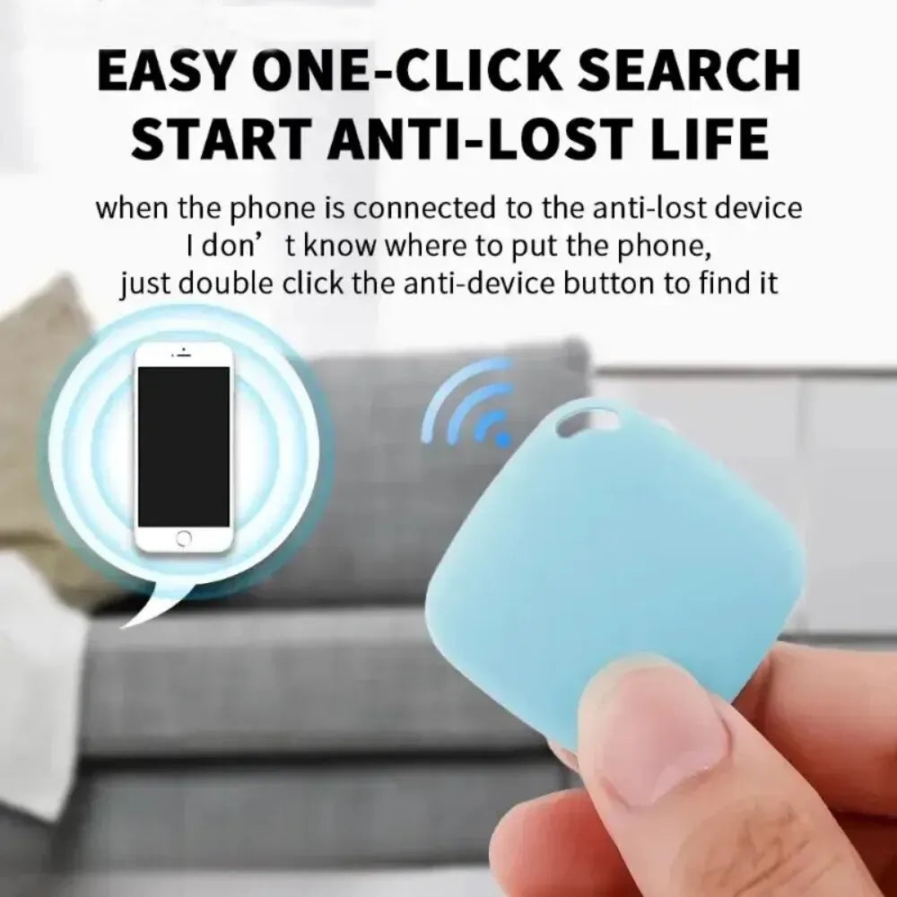 Mini Localizador Bluetooth 5.0 Antipérdida – Rastreador Inteligente para Mascotas, Niños, Bolsos y Carteras