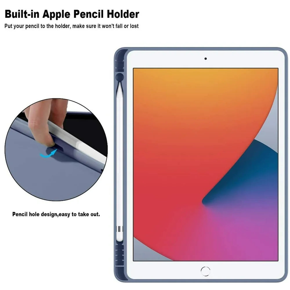 Funda para iPad con Soporte y Porta Lápiz – Compatible con iPad Air, Pro, Mini y 6ª a 10ª Generación