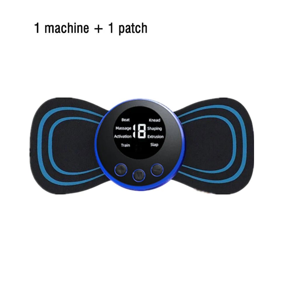 Masajeador Eléctrico Portátil de Cuello y Hombros | EMS Mini Recargable con Pulso Terapéutico para Dolor Cervical