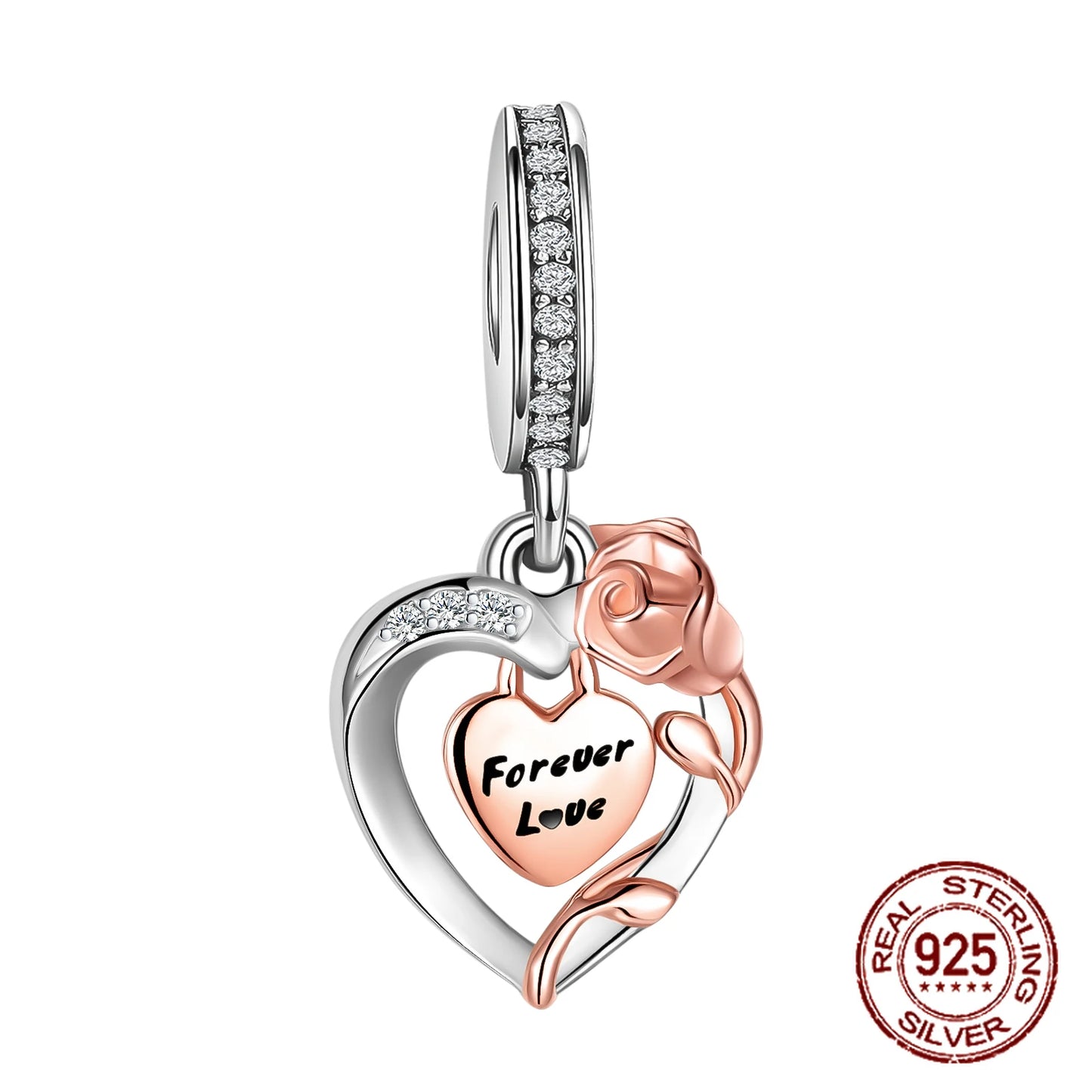 Charm avión y luciérnaga en plata 925 – Amor y viaje, compatible Pandora, pulsera y collar DIY mujer