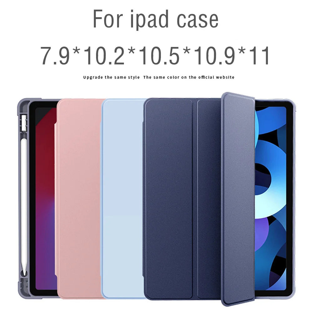Funda para iPad con Soporte y Porta Lápiz – Compatible con iPad Air, Pro, Mini y 6ª a 10ª Generación