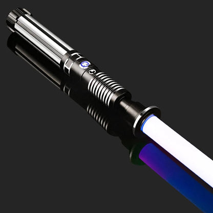 RGB Metal Lightsaber Dueling Smooth Swing Laser Sword Sabre De Luz 16 Color Changing 16 Sounds FOC Rave Flashing Toy