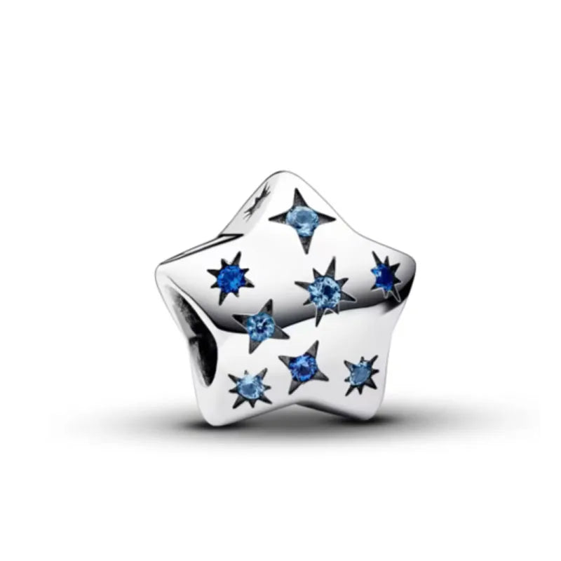 Charm Serie Océano en Plata 925 – Abalorios Tortuga, Cangrejo y Sirena para Pulsera Original Mujer