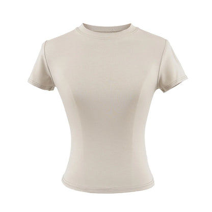 Camiseta Mujer Casual 2024 | T-shirt Slim Fit Manga Corta Sexy Básica Estilo Y2K