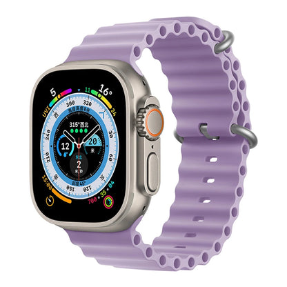 Correa Ocean de silicona para Apple Watch – Compatible Ultra 2, Series 10-5 (38mm-49mm)