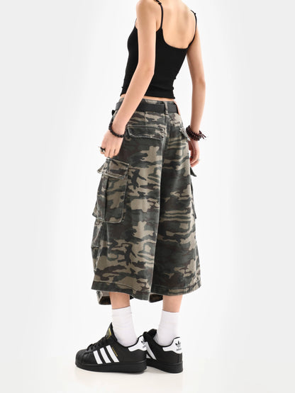 Pantalones Cargo Camuflados Unisex | Bermudas Capri Mujer Verano Estilo Streetwear