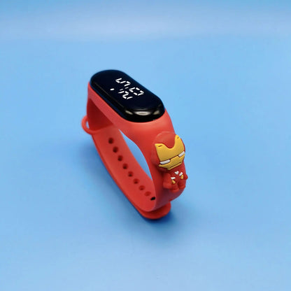 Reloj Infantil Marvel para Niños – Reloj Digital LED Impermeable con Diseño de Superhéroes