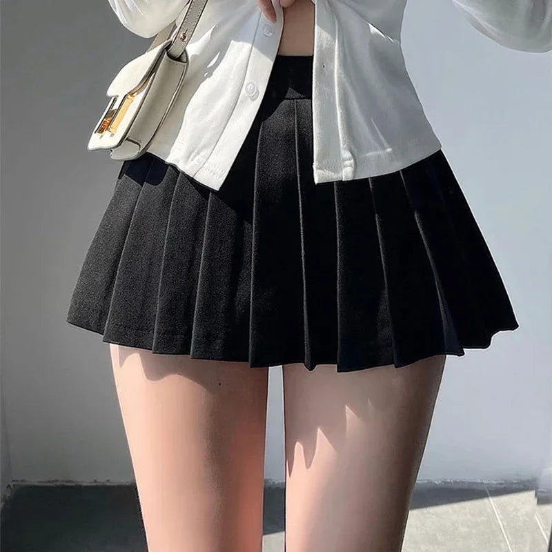 Falda Mini Plisada Mujer 2024 | Falda-Tenis Irregular con Shorts Integrados