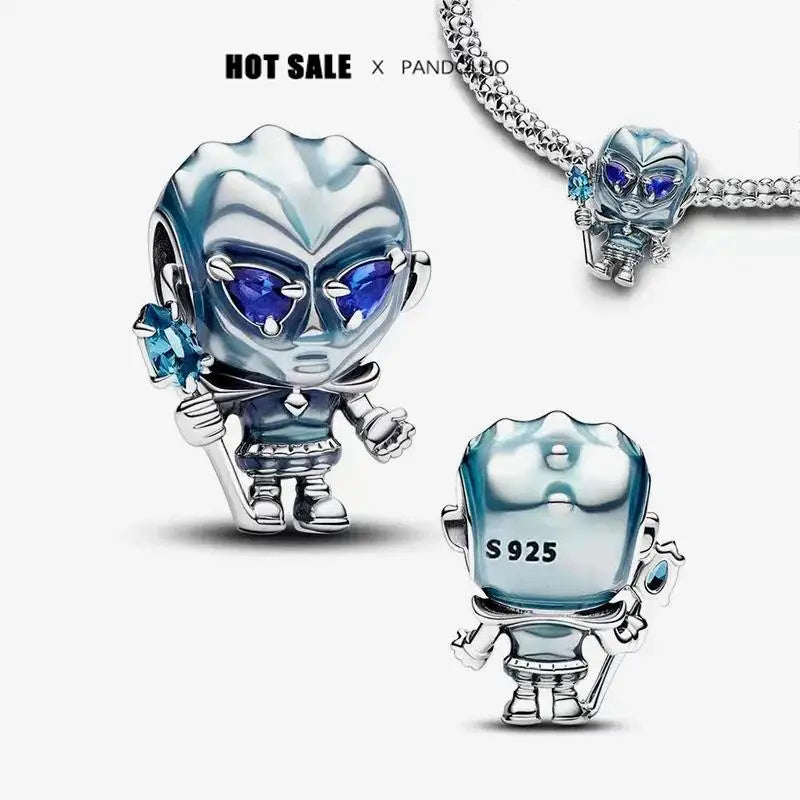 Charm Capitán América plata 925 – Abalorio de superhéroe para pulsera tipo Pandora