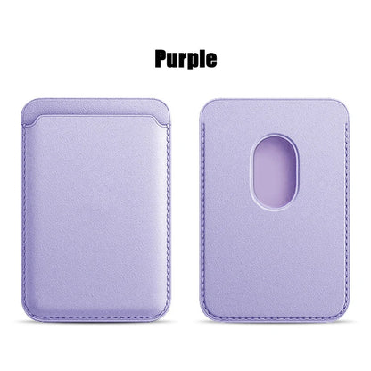 Leather Wallet Case para iPhone 15 Pro Max | Funda de Piel con MagSafe y Tarjetero Compatible con iPhone 14/13/12