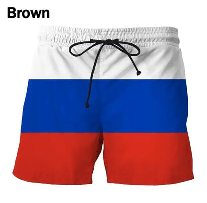 Shorts de Playa para Hombre 2025 con Estampado de Banderas Alemania, USA y UK – Bañador 3D Verano Transpirable y Moderno