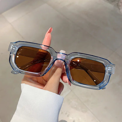 Gafas de Sol Rectangulares Vintage Unisex | Retro UV400 Estilo Lujo para Hombre y Mujer