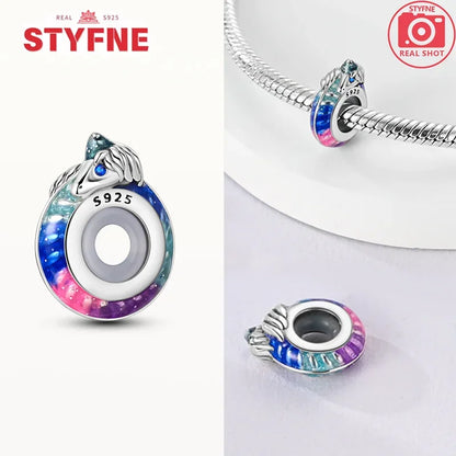 Charm dragón chino y gato de la suerte en plata 925 – Abalorios clásicos para pulsera tipo Pandora, joyería DIY para mujer