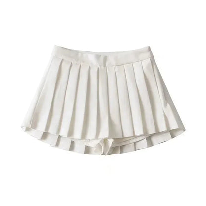 Falda Mini Plisada Mujer 2024 | Falda de Tenis Vintage Cintura Alta