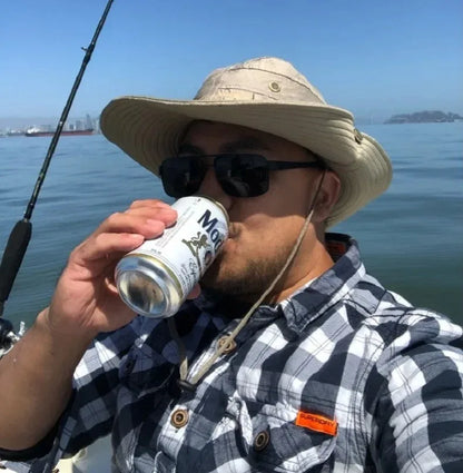 Sombrero de Verano para Hombre | Bucket Hat Outdoor con Protección UV, Ala Ancha, Estilo Safari y Pesca
