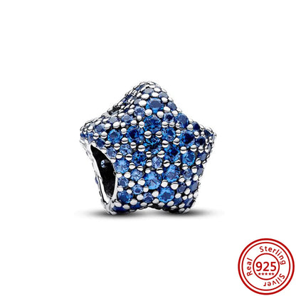 Charm universo plata 925 – Luna, sol, planeta, cohete y pluma de ángel para pulseras tipo Pandora, joyería DIY celestial