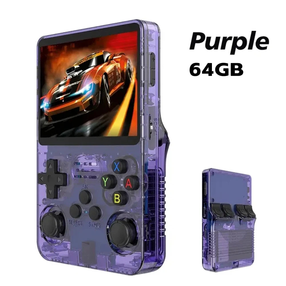 R36S Retro Handheld Game Console – Consola Portátil Linux 3.5” IPS con 64GB y 15000+ Juegos