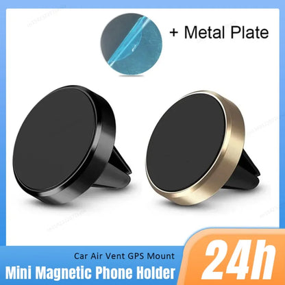 Soporte Magnético para Celular en la Ventila del Carro | Compatible con iPhone, Samsung, Xiaomi y GPS