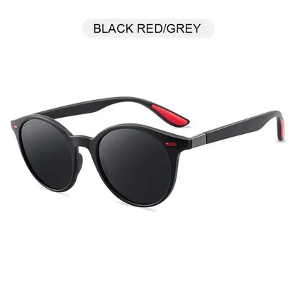 Gafas de Sol Redondas Polarizadas Unisex – Vintage Plásticas UV400 Antirreflejo para Conducir