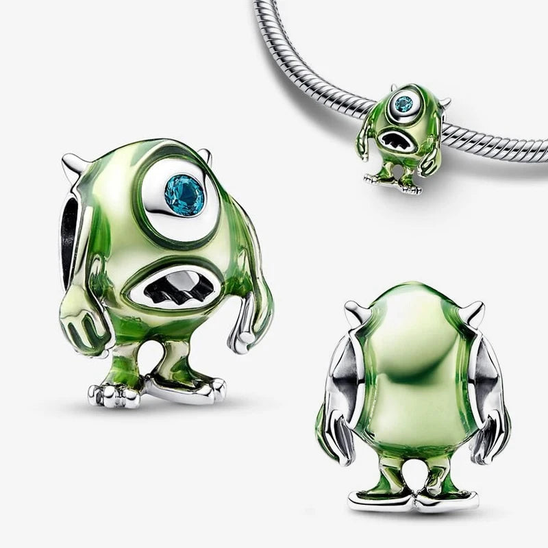 Collar, Aretes y Charm Disney Stitch | Compatible Pandora Pulsera Mujer DIY