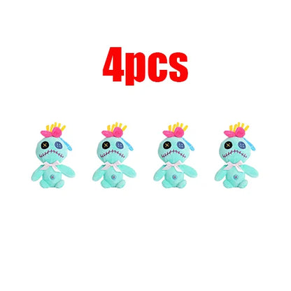 Peluche Stitch Disney 4/8 Pulgadas – Muñeco de Peluche Azul/Rosa | Juguete Anime Lilo & Stitch Regalo para Niños