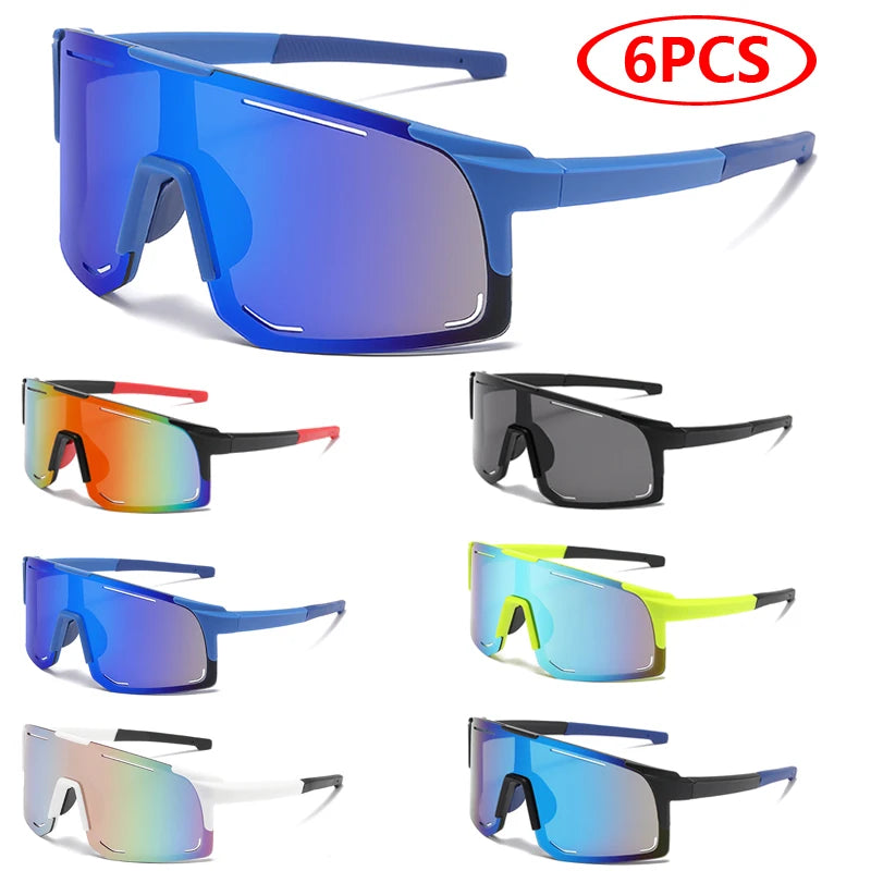 Gafas Deportivas Wrap Around | Unisex One Piece Oversized UV400 para Ciclismo, Pesca y Esquí