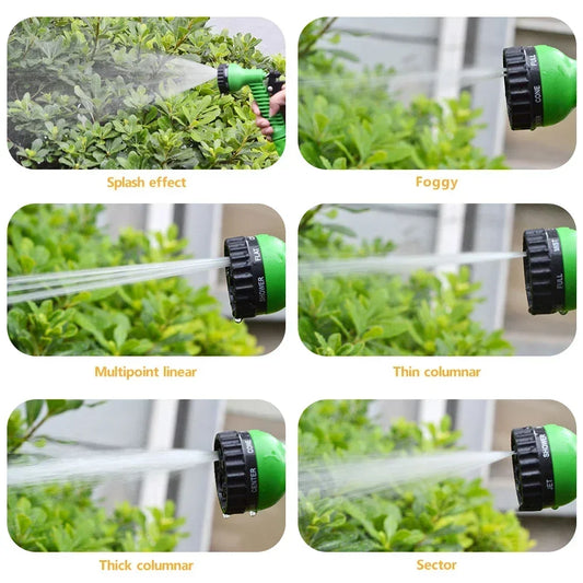 Manguera de Jardín Extensible con Pistola de 7 Funciones | Manguera Mágica Flexible para Riego y Lavado de Coches