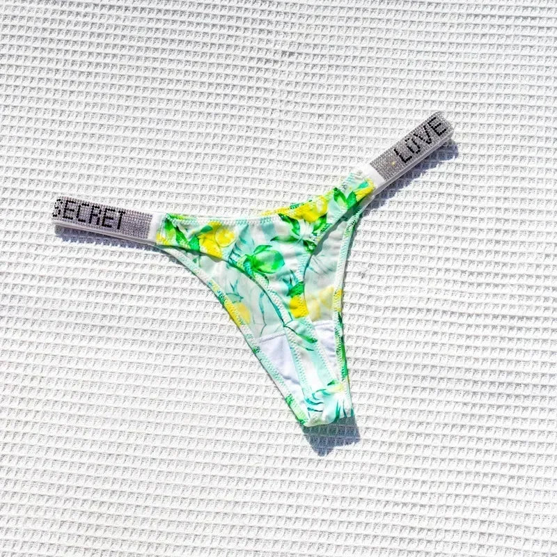 Tanga Mujer 2025 | Lencería Sexy con Rhinestones y Push-Up