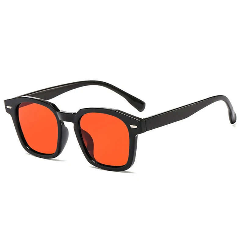 Gafas de Sol Mujer Vintage | Moda Cuadradas Retro Negras y Amarillas UV400