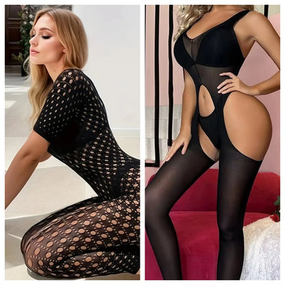 Bodysuit Sexy Mujer Simplejewel | Lencería de Red Transparente Body Jumpsuit Noche