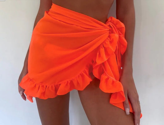 Bestwayclox Falda Short Bikini Cover Up Mujer | Sarong Brasileño Verano
