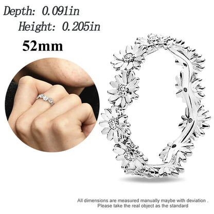 Anillo Flor de Cerezo Rosa en Plata 925 – para Pulseras Originales Mujer