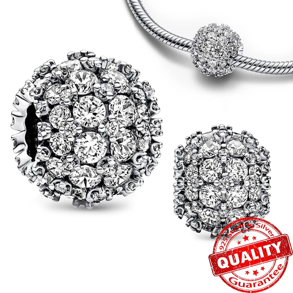Charm Plata 925 Colgante Colorido Sol Luna Estrellas | Dije Compatible Pandora Pulsera y Collar Mujer