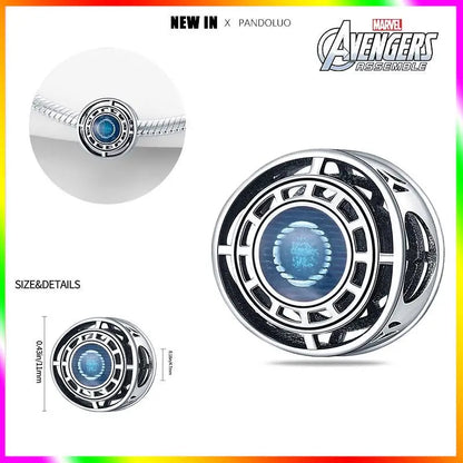 Charm Marvel Disney en Plata 925 – Abalorios Captain America, Wolverine y Deadpool para Pulsera Original Mujer
