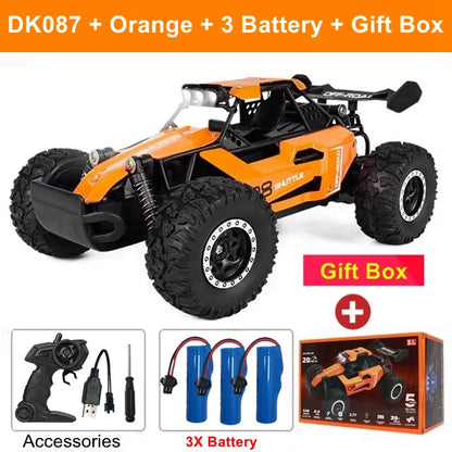 Coche RC Drift 1:16 Todoterreno – Control Remoto 2.4G Alta Velocidad con Luces LED Juguete para Niños