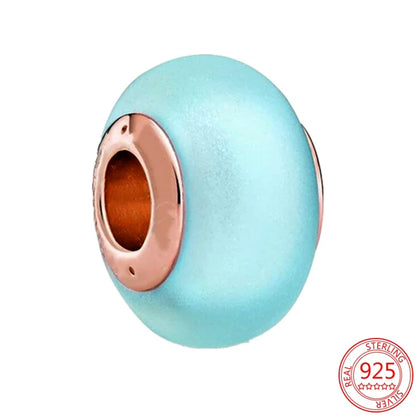 Charm Colgante Pareja Plata 925 y Oro Rosa | Compatible Pandora Original | Pulsera o Collar Mujer