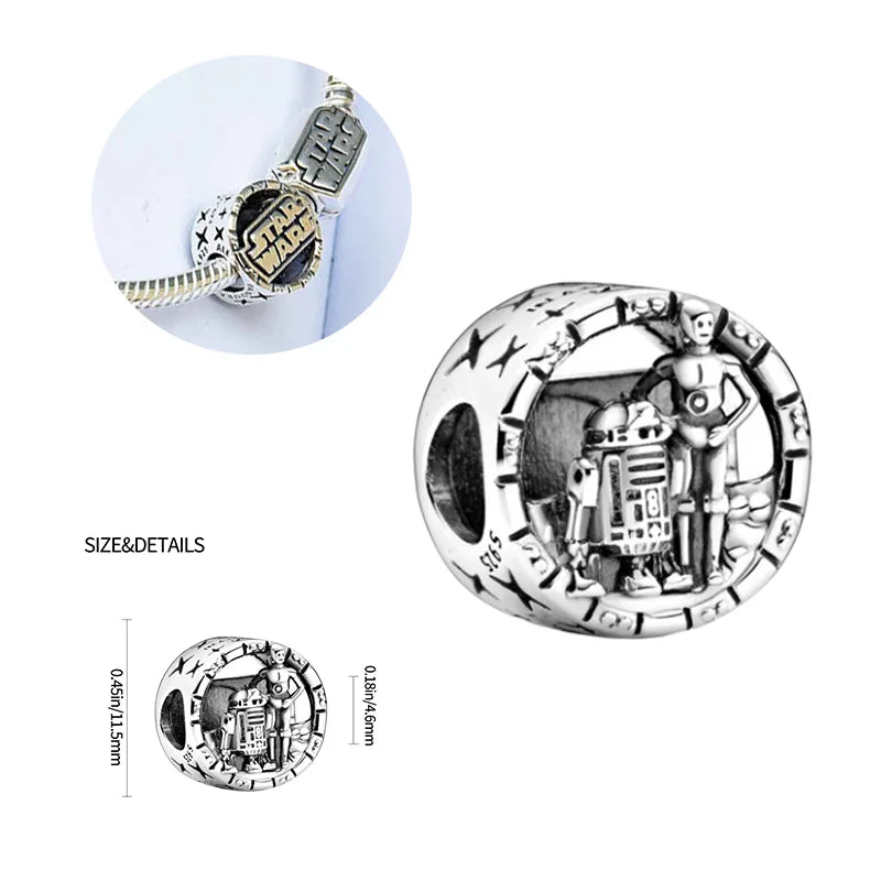 Charm Harry Potter plata 925 – Abalorio mágico de la serie para pulsera tipo Pandora