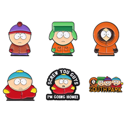 Pins de Dibujos Animados Anime – Broches Esmaltados de Monje Tierno, Chapas Divertidas para Regalo