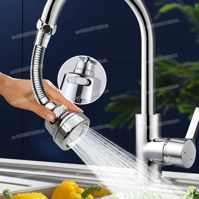 Extensor de Grifo 360° con 2/3 Modos de Agua | Boquilla Rotatoria Universal para Cocina y Baño | Ahorro de Agua