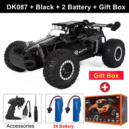 Coche RC Drift 1:16 Todoterreno – Control Remoto 2.4G Alta Velocidad con Luces LED Juguete para Niños