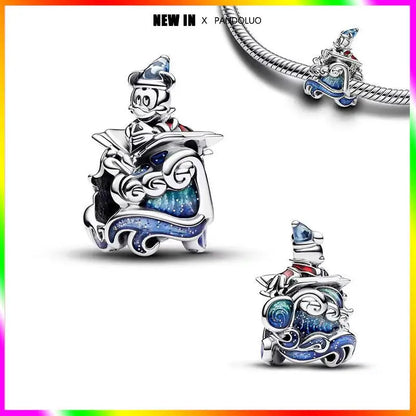 Charm Marvel Disney en Plata 925 – Abalorios Captain America, Wolverine y Deadpool para Pulsera Original Mujer