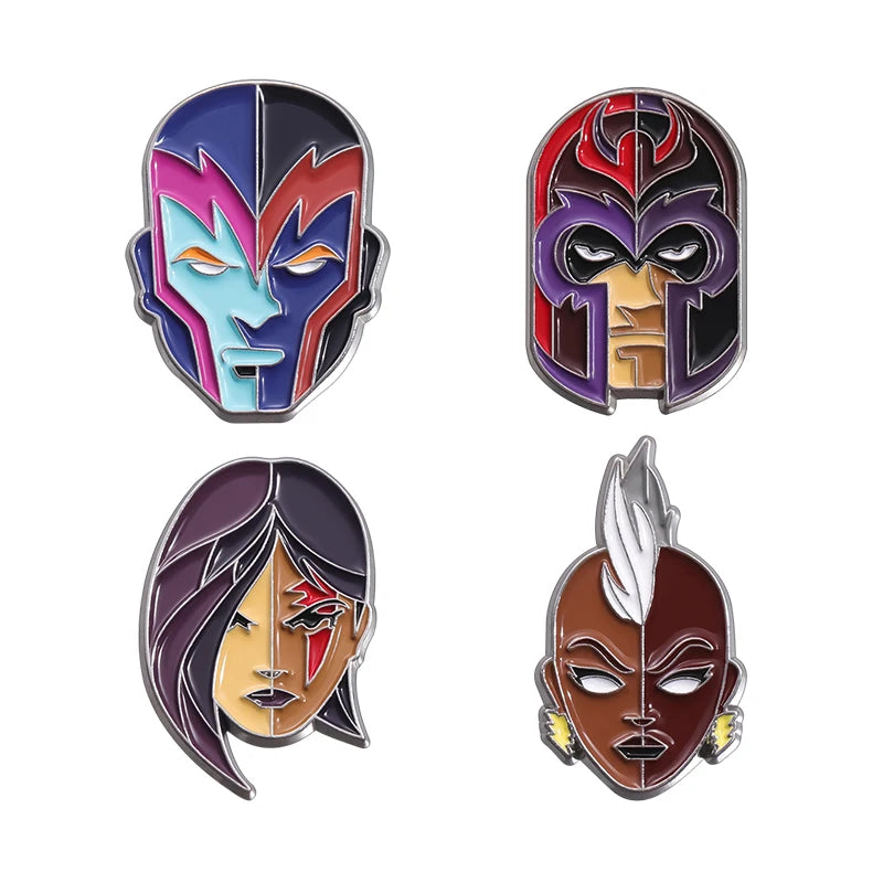 Pins de Dibujos Animados Anime – Broches Esmaltados de Monje Tierno, Chapas Divertidas para Regalo