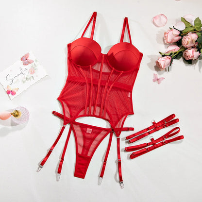 Bikini Mujer 2025 | Conjunto Sexy de Malla con Push-Up y Aros de Acero
