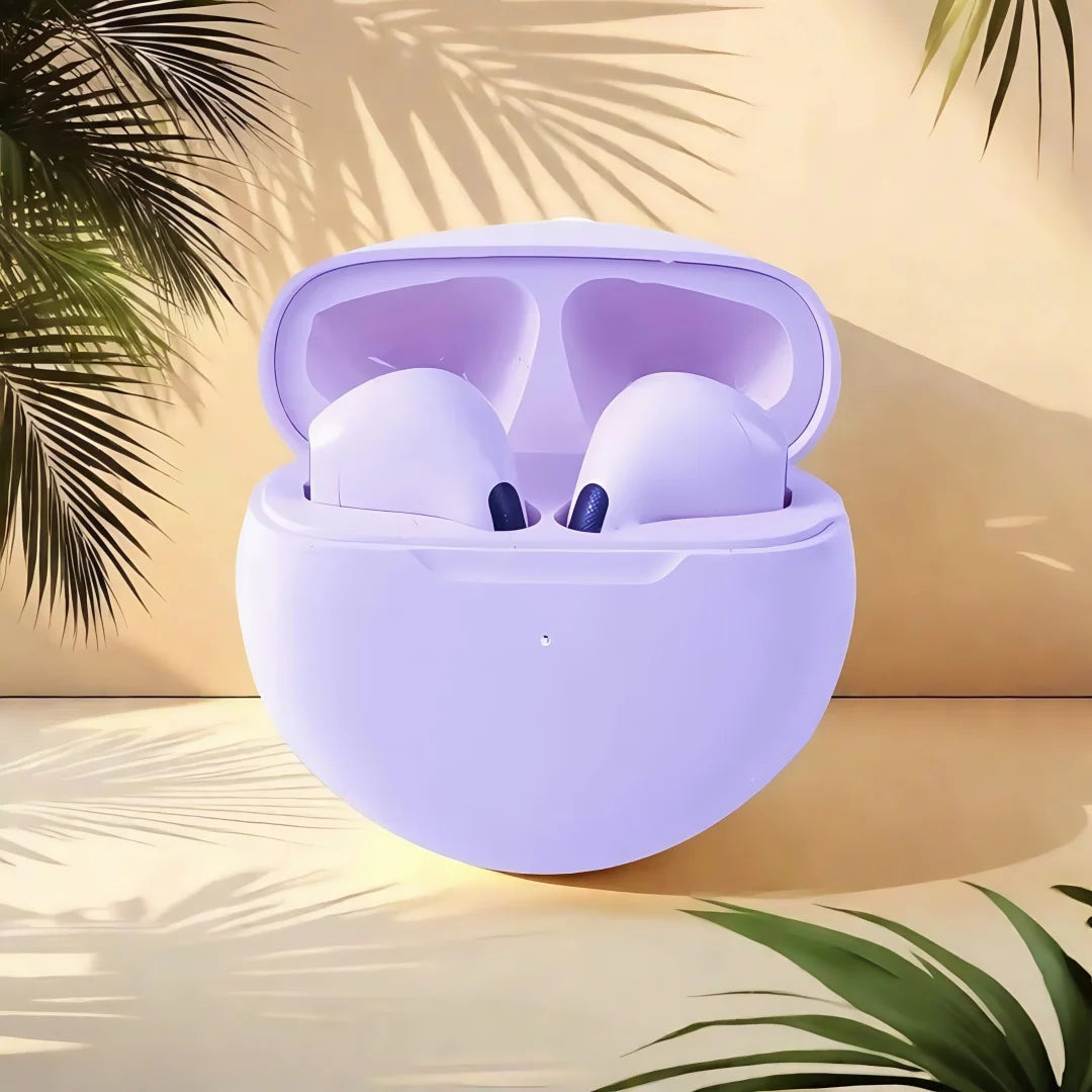 Auriculares Inalámbricos Pro 6 TWS con Micrófono | Bluetooth 5.0, Estéreo Hi-Fi, Compatibles iOS & Android