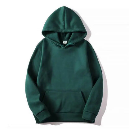 Hoodie Básico de Felpa – Sudadera con Capucha Unisex, Económica y Versátil para Hombre