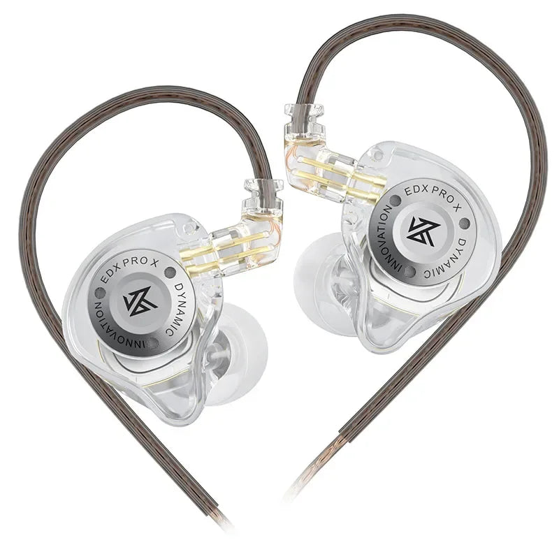 KZ EDX PRO X Auriculares In-Ear HIFI – Graves Potentes, Cancelación de Ruido, Cable Desmontable 3.5mm